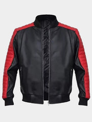 Fall Guy Colt Seavers ribbed collar bomber