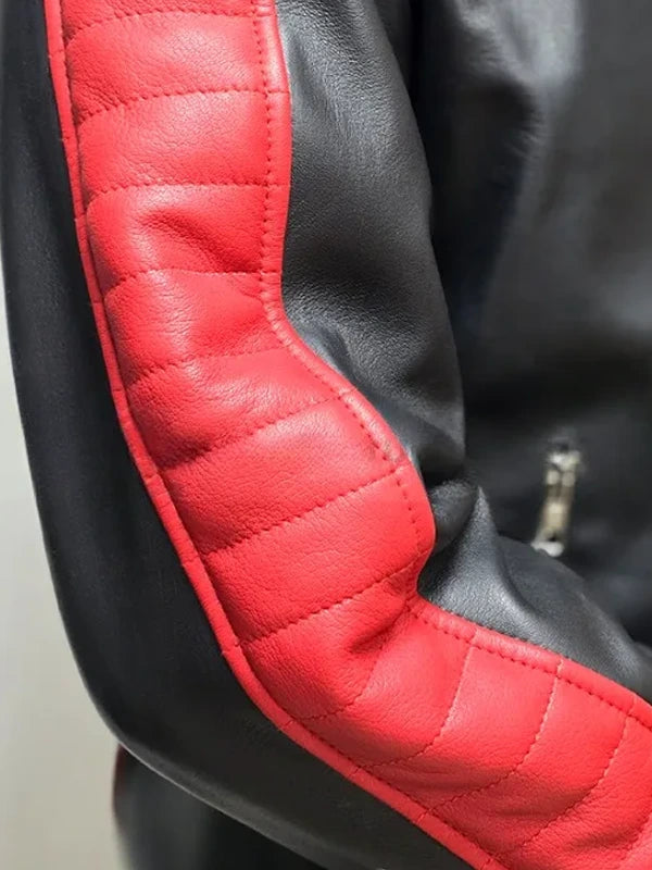 Quilted leather Colt Seavers Fall Guy sleeve