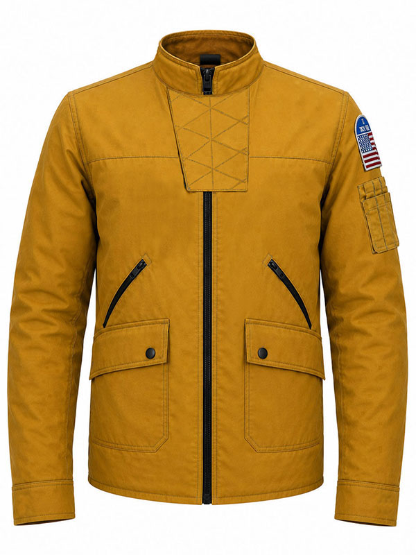 Ryan Reynolds Mayday Flight jacket front view product shot