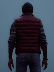 Silent Hill Townfall Simon Ordell burgundy vest back view