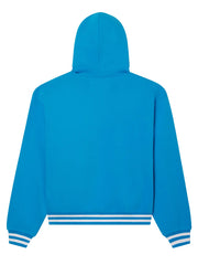 Ribbed cuff Sp5der sky blue sweatshirt