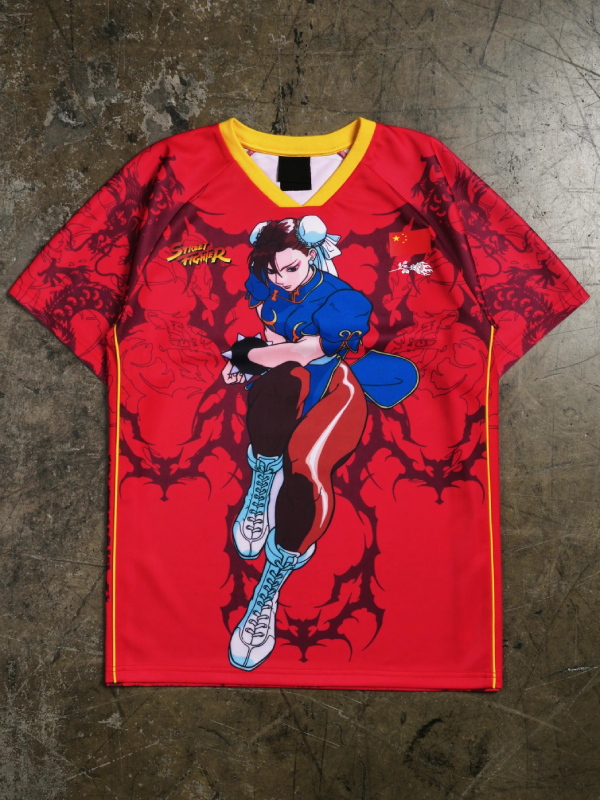 Chun-Li Street Fighter Civil Regime soccer jersey front view