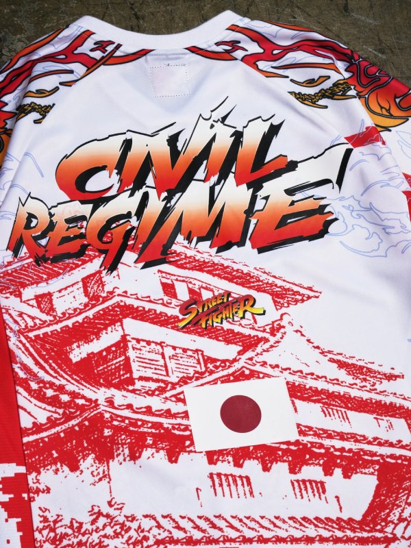 Civil Regime Street Fighter jersey back logo close up