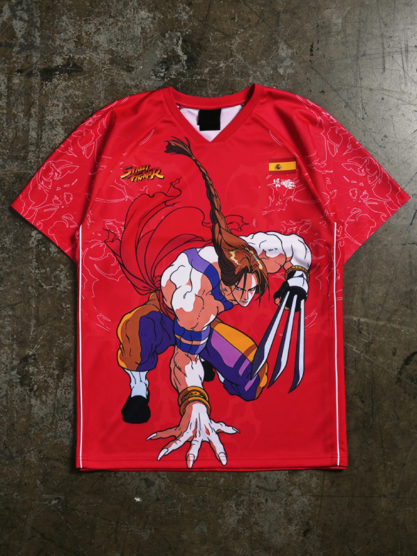 Vega Street Fighter Civil Regime soccer jersey front view