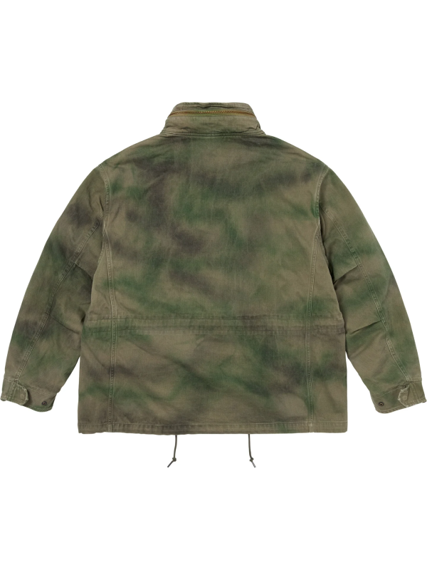 Supreme field jacket camo tie dye back view