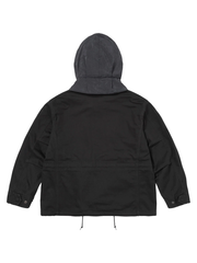 Supreme A Presse black jacket hood up back view