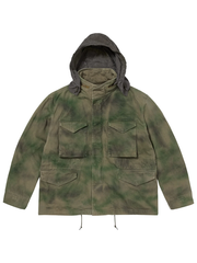 Supreme M65 field jacket camo hood up front