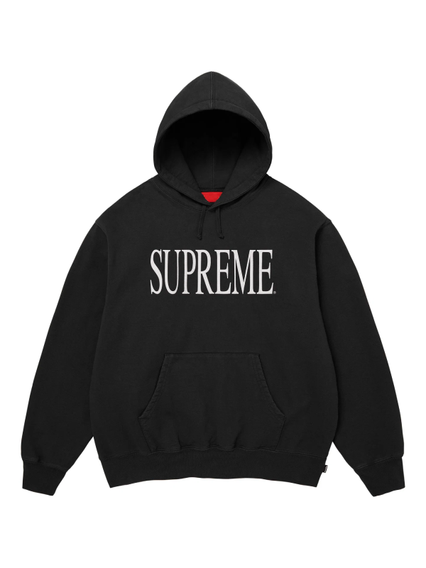 Supreme Capital hoodie black front view logo