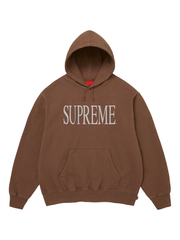 Supreme Capital hoodie brown front view logo