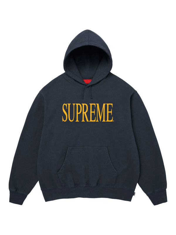 Supreme Capital hoodie navy front view logo