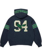 Supreme Eagles rhinestone hoodie black back view