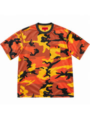 Supreme camo pocket tee orange front view