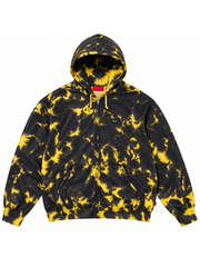 Supreme small box tie dye zip up hoodie front view