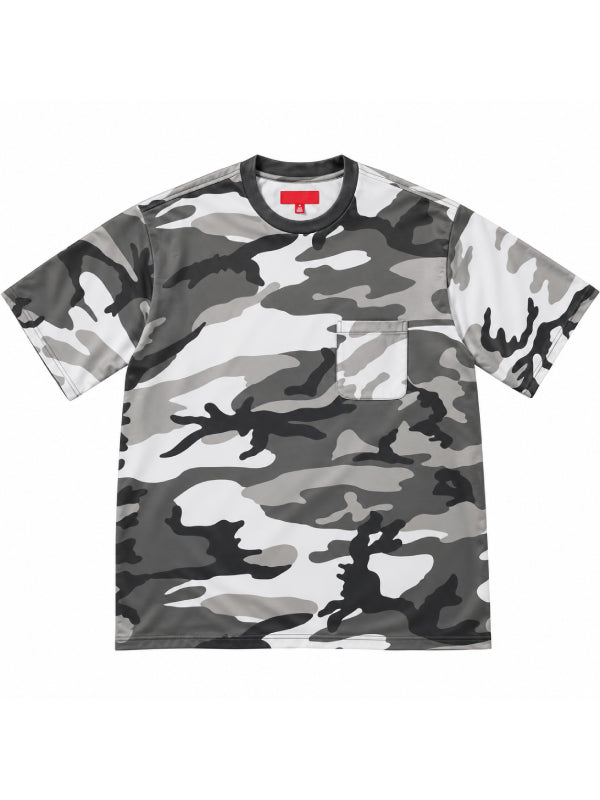 Supreme camo pocket tee snow camo front view