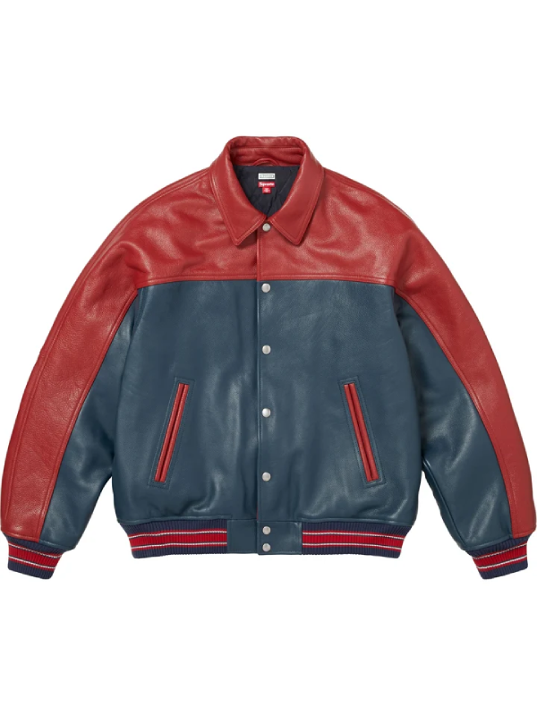 Supreme Park View leather jacket front view