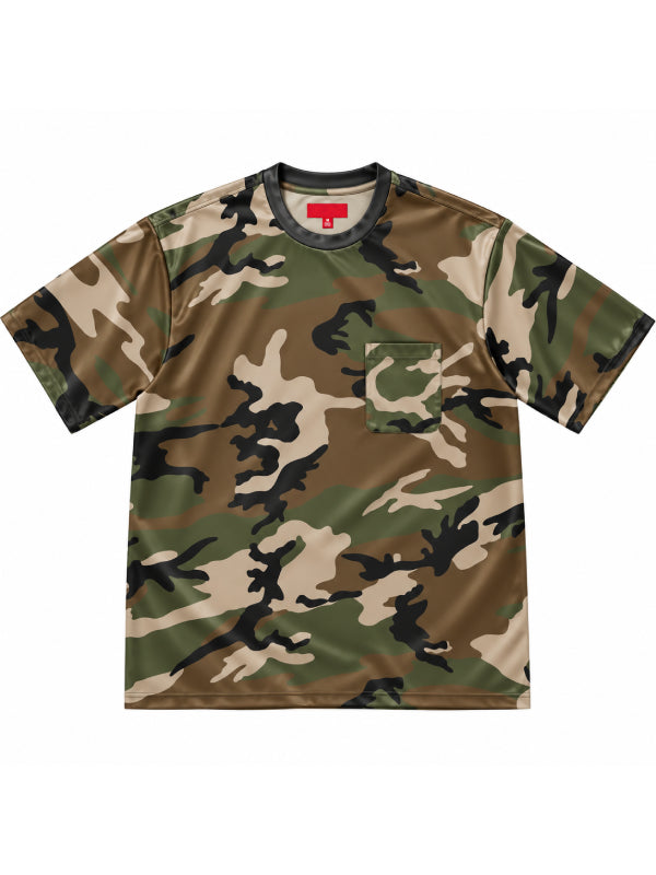 Supreme camo pocket tee woodland front view