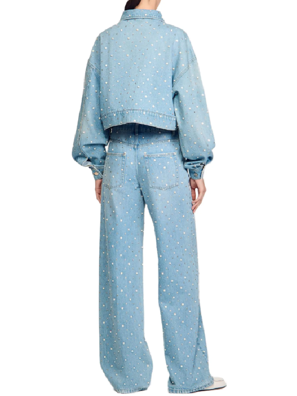 Susie Glass crystal denim jacket