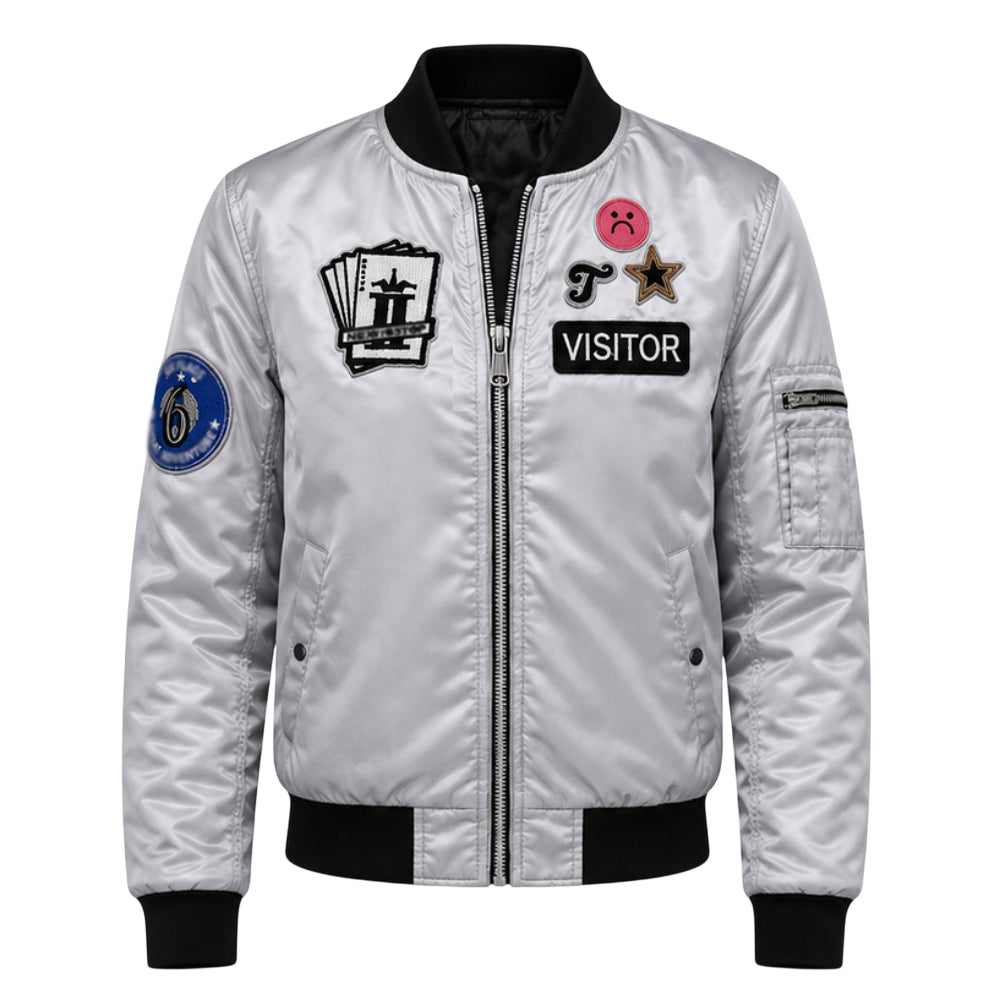 Tasha Seversky Ace Combat 8 men's satin bomber jacket