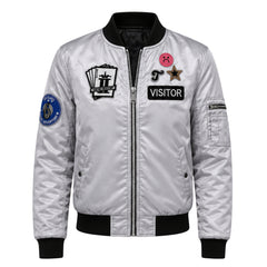 Tasha Seversky Ace Combat 8 men's satin bomber jacket