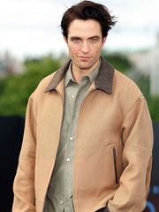 Robert Pattinson The Odyssey 2026  Beige Jacket