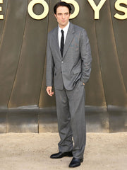 Robert Pattinson The Odyssey 2026 Gray Suit