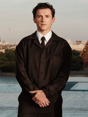Tom Holland The Odyssey 2026 Brown Bomber Jacket
