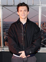 Tom Holland Black Bomber Jacket