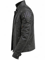 Decepticon Transformers stand collar biker jacket
