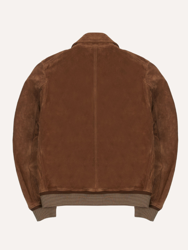 Tyler Conti chestnut suede coat