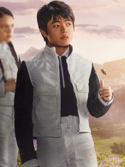 Wyatt Callow grey tribute jacket outdoor mountain scene