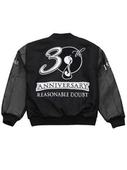 Jay Z Reasonable-Doubt 30th anniversary varsity jacket back view