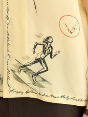 Adults Season 2 Olympic print shirt runner illustration detail