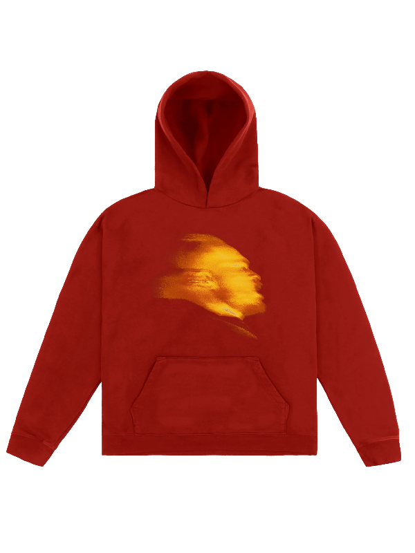 Zach Bryan With Heaven on Top red pullover hoodie